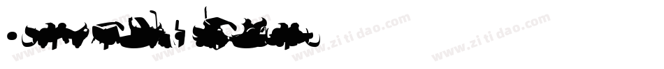 Sauna Dingbats Background字体转换